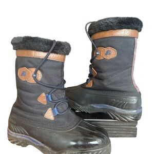 Lacrosse Black and Brown Winter Snow Boots 8
